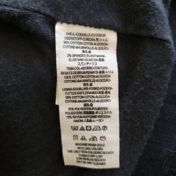 Free People Black Comb Waterfall Draped Moto Jacket Size 2 - Picture 9 of 13